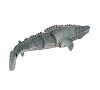 XUXHOU Barco RC Mosasaurus, Lancha de Control Remoto 2.4Ghz con Estructura Impermeable de Doble Capa, Alcance de 50 Metros para Adultos y Niños