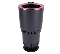XUXHOU Calentador de Tazas Inteligente 2 en 1 para Coche, Refrigerador con Pantalla LCD, Calentador de Bebidas para Fiestas, Aluminio ABS (Purple)