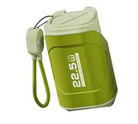 XUXHOU Cargador Portátil Compacto de Carga Rápida de 10000mAh para Viajes en Modo Dual con Enchufe de CA y Cable Tipo C (Verde Oliva)