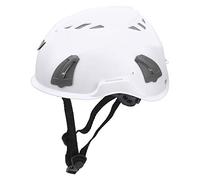 XUXHOU Casco de Escalada, Capa Amortiguadora de PP EPP, Protector de Cabeza Ajustable y Ligero con Forro Interior Extraíble para Montañismo, Escalada en Roca, Deportes Al Aire (White)