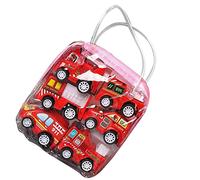 XUXHOU Coche de Juguete con Retroceso de 6 Piezas, Coches de Empuje y Retroceso Esmaltados Antichoque, No Necesita Batería, Tamaño Pequeño para Niños Pequeños, con (Escribe un)