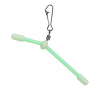XUXHOU Conector de Equilibrio de Pesca, Tubo de PVC de 5 Piezas con Diseño Hueco y Efecto Fluorescente para Conexión Rápida de Línea en Condiciones de Poca Luz, Tamaño Pequeño y Fácil (7 cm (Paquete