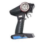 XUXHOU Controlador y Receptor de Coche RC 2.4G, Transmisor de 7 Canales con Acelerador Protector Antifugaz y Alerta de Bajo Voltaje, para Control Remoto de Juguete Modelo de Tanque de