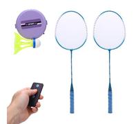 XUXHOU Dispositivo de Autoentrenamiento para Entrenador de Bádminton, Volante Iluminado con Control Remoto para Ajustar la, para Práctica de un Jugador