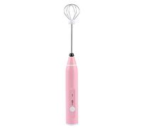 XUXHOU Espumador de Leche y Batidor de Huevos Eléctrico Recargable con 3 Configuraciones de Velocidad para Café y Latte Art Herramientas de Cocina Plata 1 Unidad (PINK)
