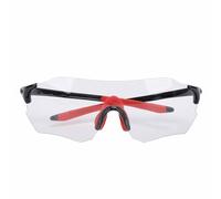 XUXHOU Gafas de Ciclismo, Gafas de Sol Deportivas con Montura Adaptable a Prueba de Viento y Rayos UV que Cambian de Color con Ajuste Ligero y Cómodo, para Correr, Senderismo, Deportes (negro rojo)