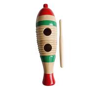 XUXHOU Guiro en Forma de Instrumentos Musicales de Percusión Instrumento de Madera de Percusión Latina con Diseño Colorido para Educación Musical Orff Niños Jardín de Infantes (S 550ml 8000mah)