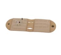 XUXHOU Juego de Mesa de Cuero Cribbage, Juego de Viaje Portátil con Marcador de 2 Pistas y Clavijas de Metal, para Acampar en Familia y Noches de Juegos a Partir de 8 Años