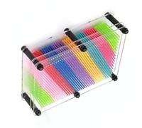 XUXHOU Juguete de Tablero de Arte con Pin 3D, Molde Colorido con Huella de Mano para Niños y Adultos para Crear Patrones Increíbles (Tablero Transparente)