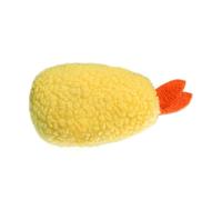XUXHOU Juguetes de Peluche para Perros, Juguete de Peluche con Forma de Camarón Frito, Resistente a Las Mordeduras, para Moler Dientes
