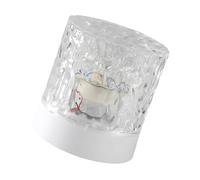 XUXHOU Luz Nocturna Dinámica de Ondulación de Agua de 360 grados con Simulación de Llama para Dormitorio, ABS (3 colores)