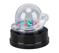 XUXHOU Máquina Eléctrica de Bolas de la Suerte, Mini Máquina de Lotería, Agitador de Números Portátil de Plástico, 2 Pilas AA, Jaula Transparente para Fiestas, Aulas, Cafeterías, Rifas