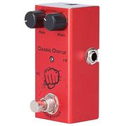 XUXHOU Pedal de Efecto de Coro Clásico Pedal de Guitarra True Bypass con Carcasa de Aleación de Aluminio Control de Ancho de Velocidad de 2 Perillas para bajo de Guitarra Eléctrica