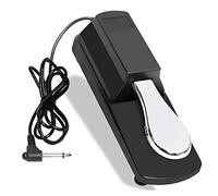 XUXHOU Pedal de Sostenido Universal Pedal de Sostenido para Teclado de para Piano Digital con Interruptor de Doble Polo Pies Antideslizantes Carcasa de Plástico de Alta