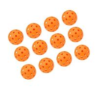 XUXHOU Pelotas de Béisbol Huecas de 74 Mm, Pelotas de Práctica de Plástico con Diseño Que Brilla en la Oscuridad y Superficie Mate Texturizada para Juegos Al Aire, Entradas de (Juego de 12 Piezas