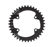 XUXHOU Plato de Bicicleta, BCD 96MM Plato Ancho Estrecho Rueda de Anillo de Cadena única para M6000 M7000 M8000 (Black 38T)