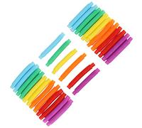 XUXHOU Pop Tubes Juguete Sensorial Estirable y Flexible 30 Piezas para Niños con TDAH, Trastorno de Integración Sensorial Amarillo Naranja Azul Púrpura Verde
