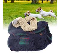 XUXHOU Ropa de Invierno para Mascotas Little Dogs con Mano de Obra Fina y Bufanda, Ideal para Mantener Calientes a Las Mascotas Pequeñas (S)