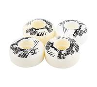 XUXHOU Ruedas de, 52 Mm X 30 Mm 4 PC/Set Clásico Clásico Duradero Longboard para Cruzar y Patinaje Cuesta Abajo (White)