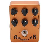 XUXHOU Simulador de Altavoz, Pedal de Efecto de Simulación de Gabinete de Guitarra Eléctrica con Ajuste de 6 Perillas y Luz LED, para Control de Ecualizador de Amplificador de Guitarra