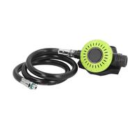 XUXHOU Válvula de Respiración para Buceo, Válvula Secundaria Ajustable con Tubo de Presión Media, para Buceo, Snorkel, Equipo de Rescate Subacuático (GREEN)