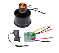 XUXHOU Ventilador de Conducto, 50 Mm EDF 12 Aspas con Motor sin Escobillas de 5000 KV, Potente Empuje de 850 G para Refrigeración por Computadora de Avión RC y Proyectos de Bricolaje