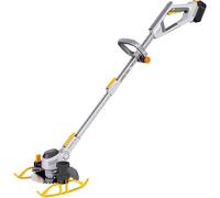 XUXIAO Desbrozadora y bordeadora inalámbrica 3 en 1, Cortadoras de césped eléctricas, con 3 Cuchillas de Corte, Desbrozadora de Hilo Ligera, para Patio, césped y jardín