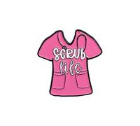 XUXINYCS 3 broches creativos para médico, enfermera, mochila, baratijas, microscopio, insignia en forma de corazón, broche de solapa, Medium, esmaltado, Ágata