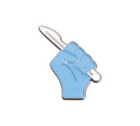 XUXINYCS 3 broches esmaltados divertidos de la colección de jeringas para solapa de hospital, médico, enfermera para estudiantes, Medium, Metal, Ágata