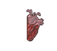 XUXINYCS 3 pines esmaltados anatómicos retro divertidos con forma de corazón, broche de anatomía, pines de neurología de corazón para médico y enfermera, pin de solapa para bolsas, Medium, Metal