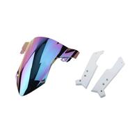 XUXRHMEAN Para 450SR CF 450SR 2022 2023 2024 Modificación De Parabrisas para Motocicleta Carenabris para Motocicleta(BColor White Bracket)