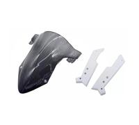 XUXRHMEAN Para 450SR CF 450SR 2022 2023 2024 Modificación De Parabrisas para Motocicleta Carenabris para Motocicleta(Gray White Bracket)