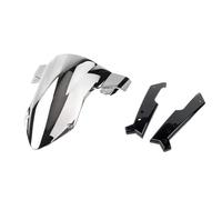 XUXRHMEAN Para 450SR CF 450SR 2022 2023 2024 Modificación De Parabrisas para Motocicleta Carenabris para Motocicleta(Silver Black Bracket)