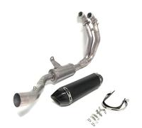 XUXRHMEAN Para Aprilia RS660 Tuono660 Tubo De Escape Delantero Para Motocicleta Motocicleta Tubo Medio(A)