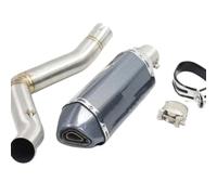 XUXRHMEAN Para Benelli TRK502 Tubo De Conexión Central Del Escape Para Motocicleta Motocicleta Tubo Medio(F)