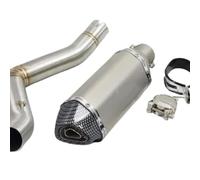 XUXRHMEAN Para Benelli TRK502 Tubo De Conexión Central Del Escape Para Motocicleta Motocicleta Tubo Medio(C)