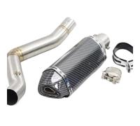 XUXRHMEAN Para Benelli TRK502 Tubo De Conexión Central Del Escape Para Motocicleta Motocicleta Tubo Medio(D)