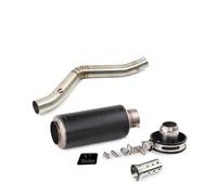 XUXRHMEAN Para Benelli TRK502 Tubo De Escape Central Delantero Para Motocicleta Motocicleta Tubo Medio(A23)