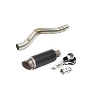 XUXRHMEAN Para Benelli TRK502 Tubo De Escape Central Delantero Para Motocicleta Motocicleta Tubo Medio(A19)