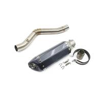 XUXRHMEAN Para Benelli TRK502 Tubo De Escape Central Delantero Para Motocicleta Motocicleta Tubo Medio(A7)