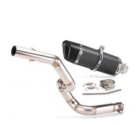 XUXRHMEAN Para Benelli TRK502X Tubo De Conexión Central Del Escape Para Motocicleta Motocicleta Tubo Medio(H)