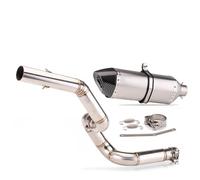 XUXRHMEAN Para Benelli TRK502X Tubo De Conexión Central Del Escape Para Motocicleta Motocicleta Tubo Medio(G)