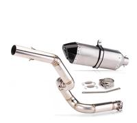 XUXRHMEAN Para Benelli TRK502X Tubo De Conexión Central Del Escape Para Motocicleta Motocicleta Tubo Medio(B)