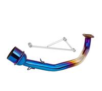 XUXRHMEAN Para GY6 125 Y GY6 150 Tubo De Conexión Central Del Escape Para Motocicleta Motocicleta Tubo Medio(TYPE-C)