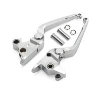 XUXRHMEAN Para Harley Softail Low Rider ST FXLRST FXLR FXLRS FLSTN I FLDE FXFB FXFBS 2015-2024 Corto Largo palanca de embrague y freno para motos(Chrome-long)