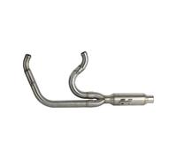 XUXRHMEAN Para Harley Softail M8 Street Bob Fat Bob Standard Slim Deluxe 2018- Tubo De Conexión Del Escape Para Motocicleta Motocicleta Tubo Medio(Chorme)