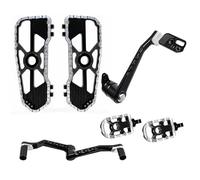 XUXRHMEAN Para Harley Touring Street Road Glide FLHX FLTRX ST 117 121 2014-2025 Kits De Palanca De Freno Y Estriberas para Motocicleta Reposapiés para Motocicleta(All Black)