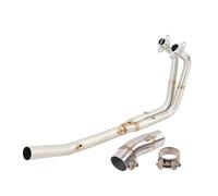 XUXRHMEAN Para Kawasaki Ninja Z250, Z400, Z500, 250, 400, 500 (2017-2025) Tubo De Conexión Central De Escape Para Motocicleta Motocicleta Tubo Medio(B)