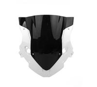 XUXRHMEAN Parabrisas De Motocicleta 675SR, 675SR-R Y 675SRR Deflectores De Viento para Parabrisas Carenabris para Motocicleta(White Bracket and Bl)
