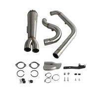 XUXRHMEAN Tubo De Escape Para Motocicleta Harley M8 Softail Low Rider S FXLRS Street Fat Bob FXBBS FXFBS Deluxe FLDE Motocicleta Tubo Medio(A)